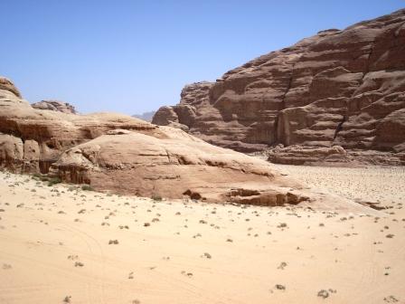 Wadi Rum - decor van de opnames van 'Lawrence of Arabia'